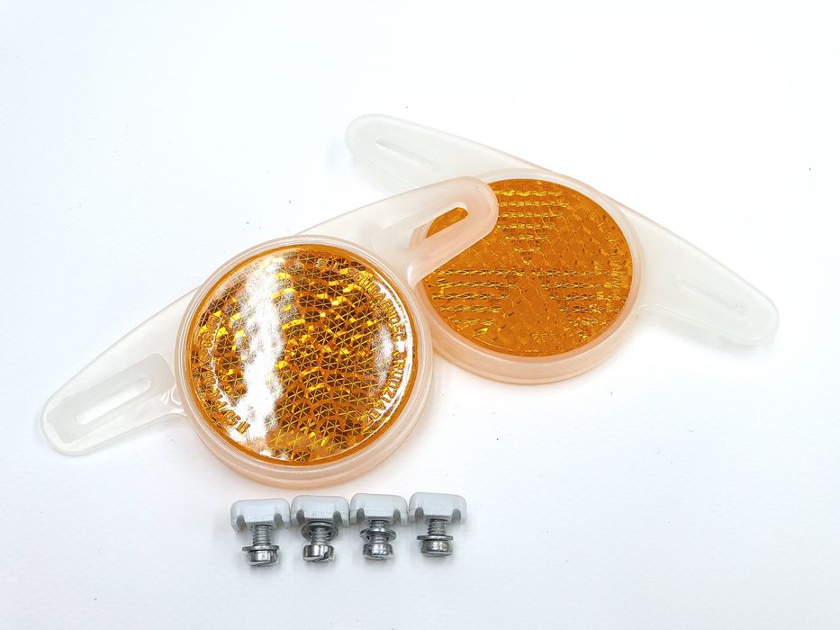 NOWE Odblaski kół Romet FSM Solidarność na szprychy kół PRL Wigry