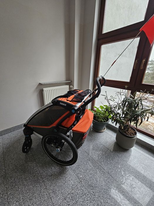 Dwuosobowa przyczepka rowerowa THULE CROSS 2 uchwyty do roweru
