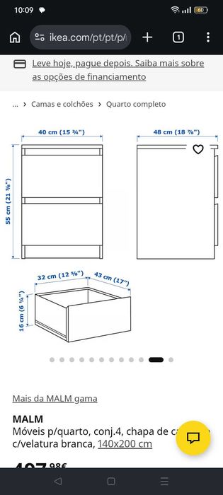 Mobiliário quarto