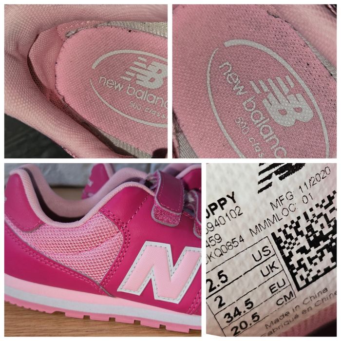 Buty New balance r. 33-34 + gratis Nike dla dziewczynki  adidasy