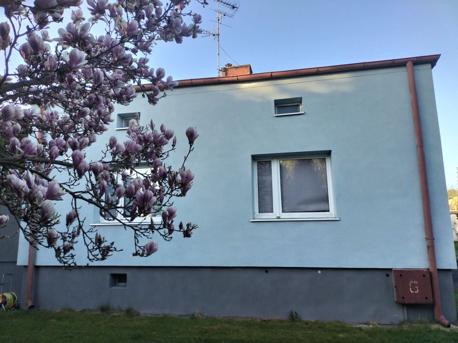 Dom z pomieszczeniami gospodarczymi i garażem