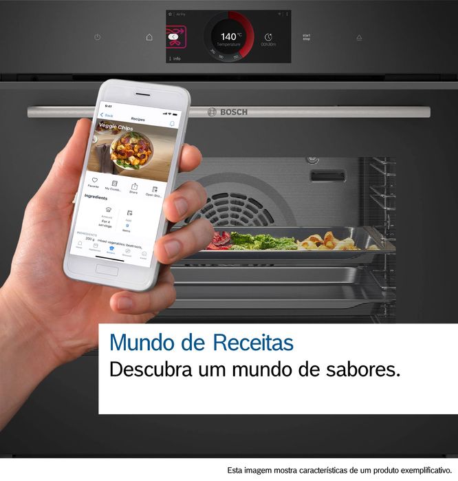 Serie 8 Forno compacto integrável 60 x 45 cm Preto CBG7341B1