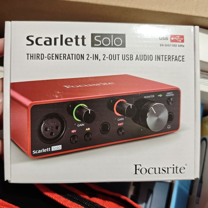 Звукова карта / Аудіоінтерфейс Focusrite Scarlett Solo 3rd Gen