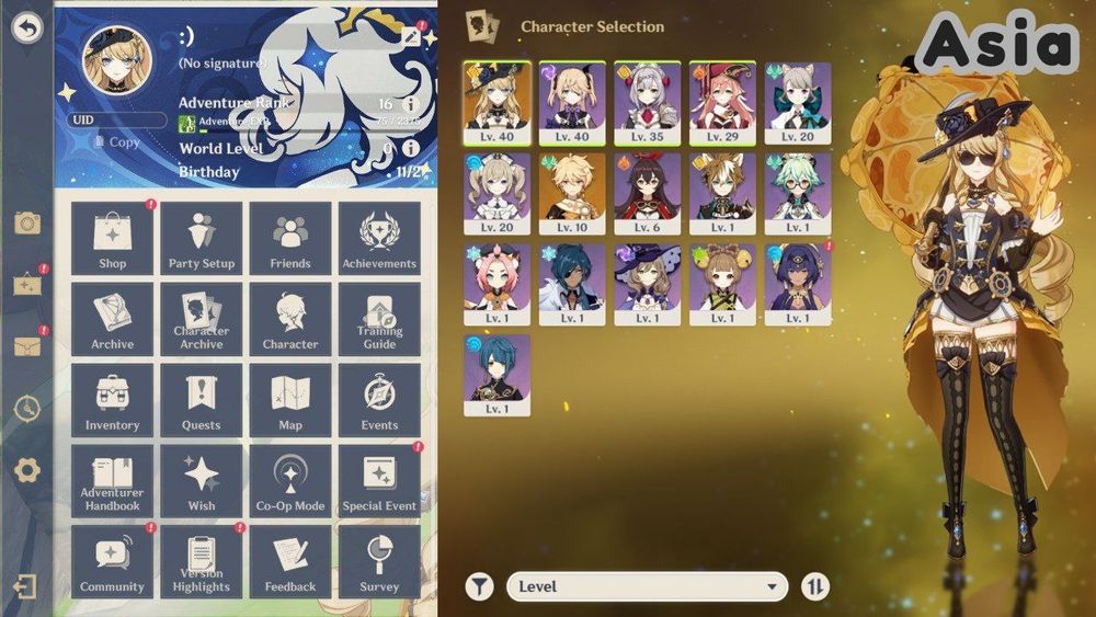 Акаунт Genshin Impact - рівень 60