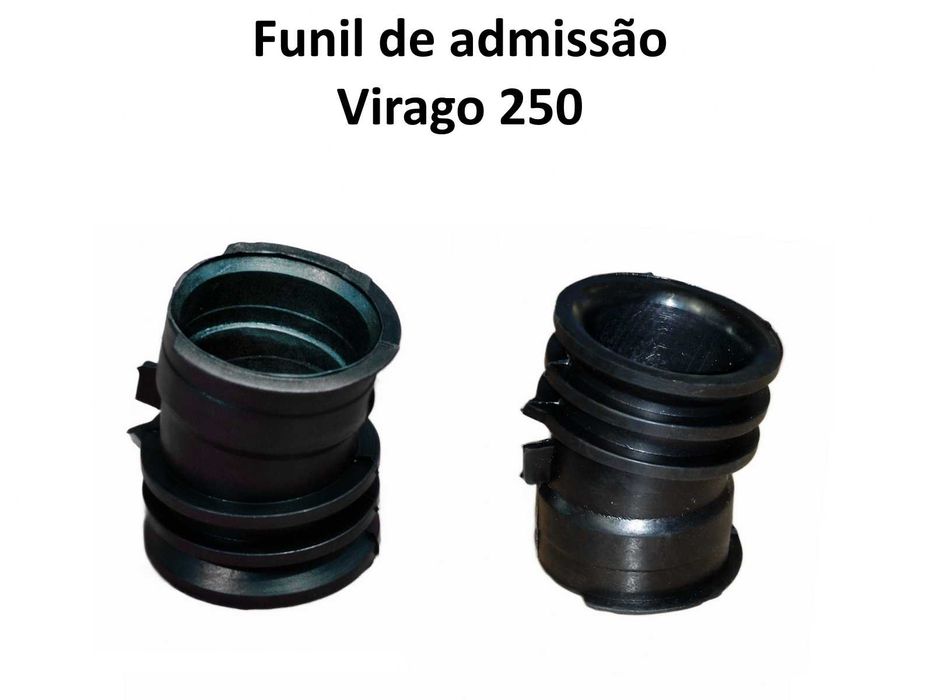 Coletor e funil admissão Virago-Dragstar 125-250 e coletor Virago 535