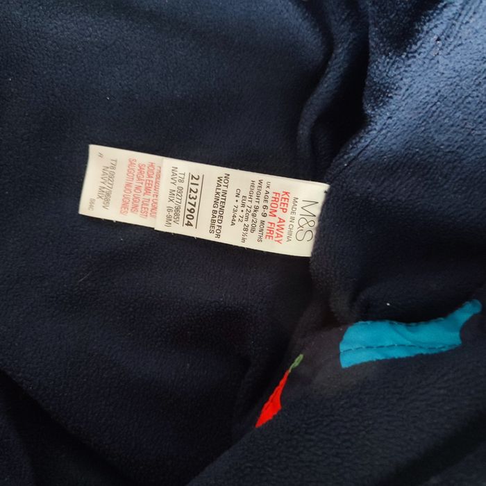 Kombinezon w dinozaury M&S Baby 6-9 M 68-74