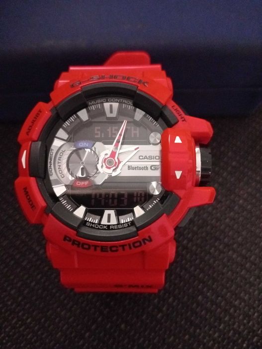 DESCIDA DE PREÇO Relógio Casio G-Shock Bluetooth Vermelh GBA-400-4AER.