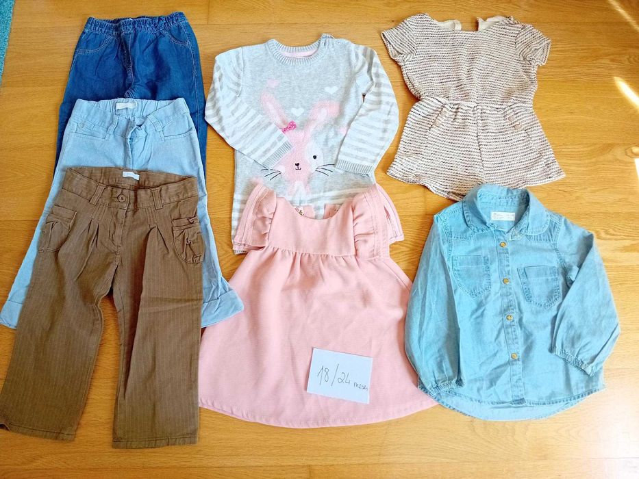 Lote de roupa menina - 1/2 anos