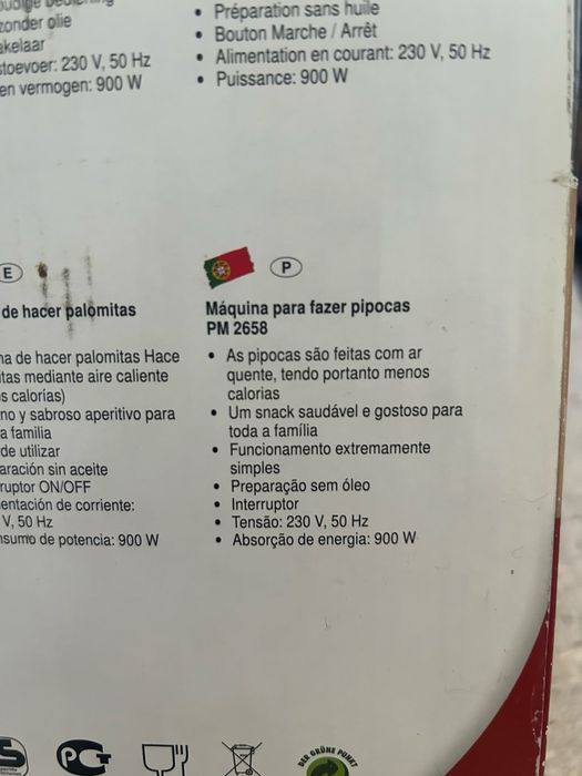 Maquina fazer pipocas