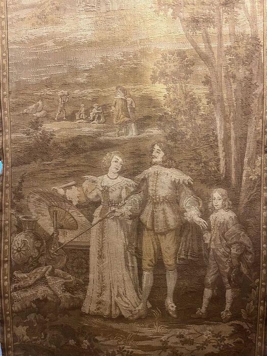 Elegancka tapiseria gobelinowa – XIX w., Niemcy / Holandia