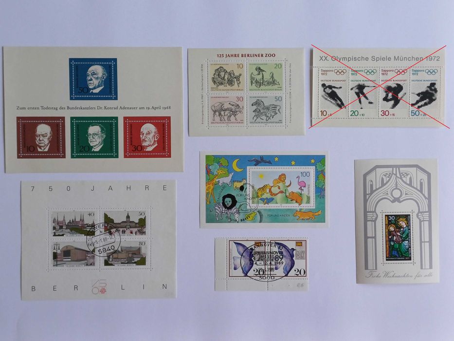 Filatelia - Alemanha – Par Dia do Selo Postal, 1988