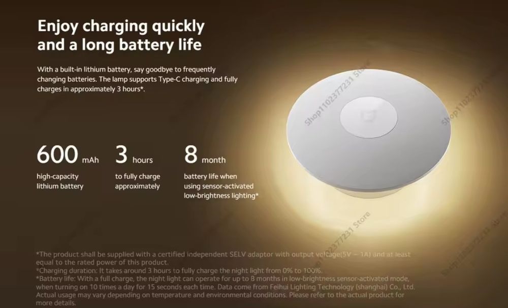 Нічник Xiaomi Mijia 3