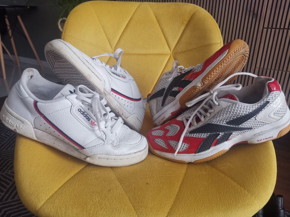 Buty adidas roz. 40 skora  reebok roz 39 siateczka B. D stan bieganie
