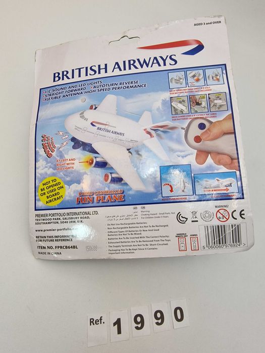 Miniatura de Avião Telecomdado da British Airways United Kingdom