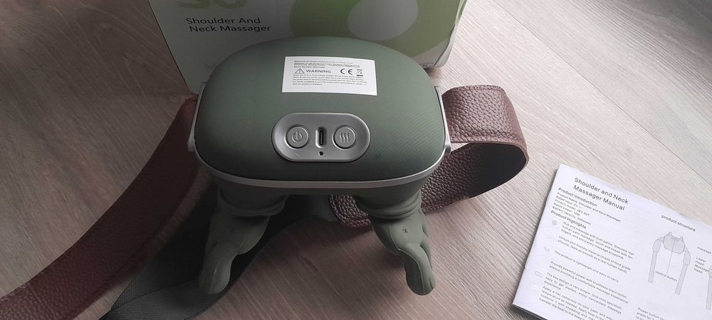 Masażer szyi i karku z podgrzewaniem | Ugniatanie, USB-C