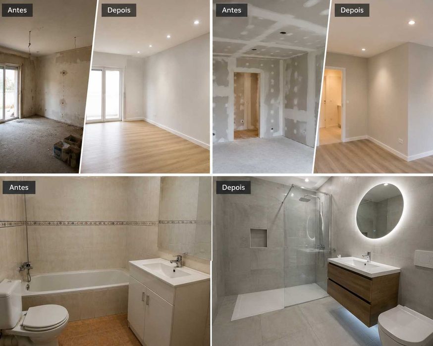 Remodelações Interiores  Pintura Pladur  Casas de Banho – Margem Sul