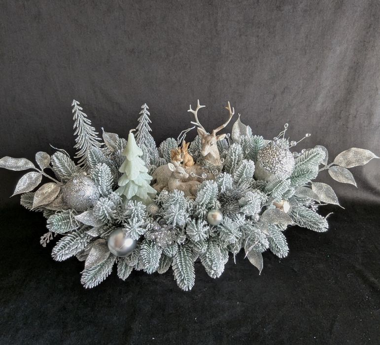 Новорічні композиції до свят (на подарунок) Зимовий новорічний декор