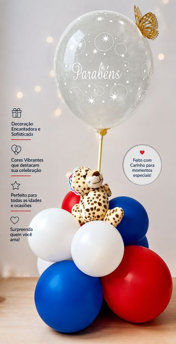 Decoração de balões festa aniversário