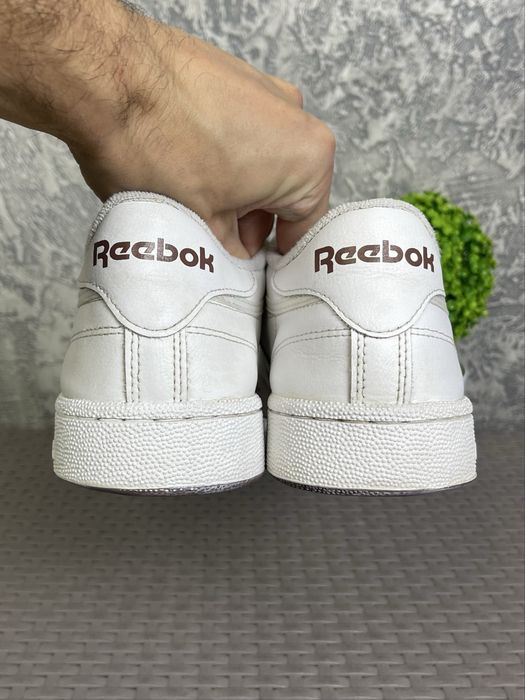 Reebok Classic кроссовки 45 размер кожаные спортивные белые