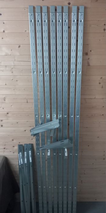 Sistema Estante IKEA BRODER (Galvanizado) - Estado "Como Novo