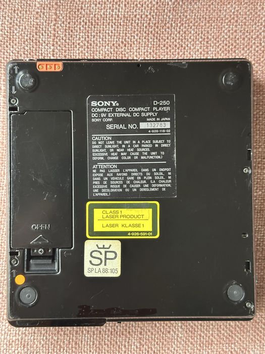 Sony Discman D-250, d-250 CD player плеєр: 14 690 грн. - Cd / md