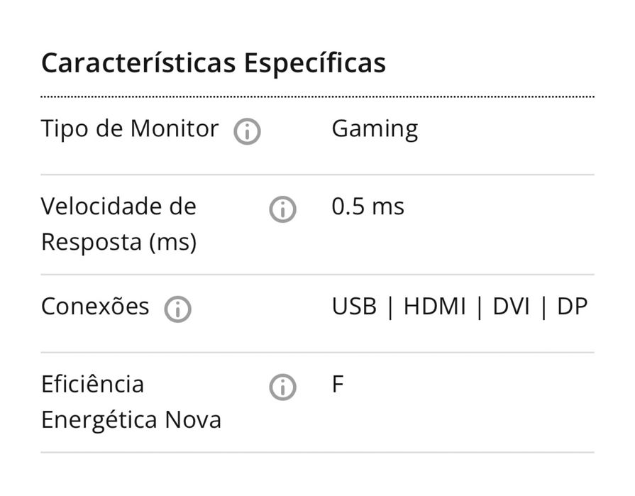 ASUS VG248QG Gaming Monitor (24'' - 165Hz - 0.5 ms - G-Sync)64550552310403122