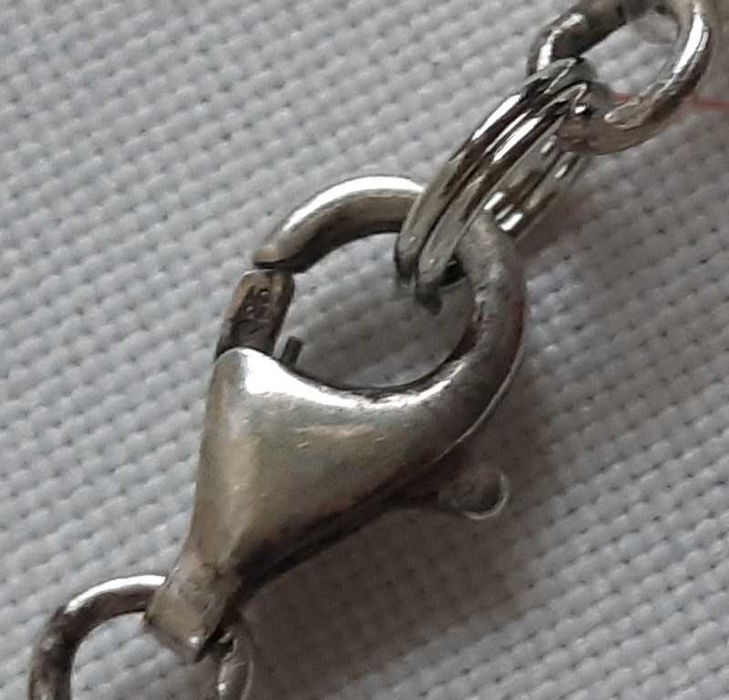 Винтажное ожерелье из жемчуга с серебряными вставками