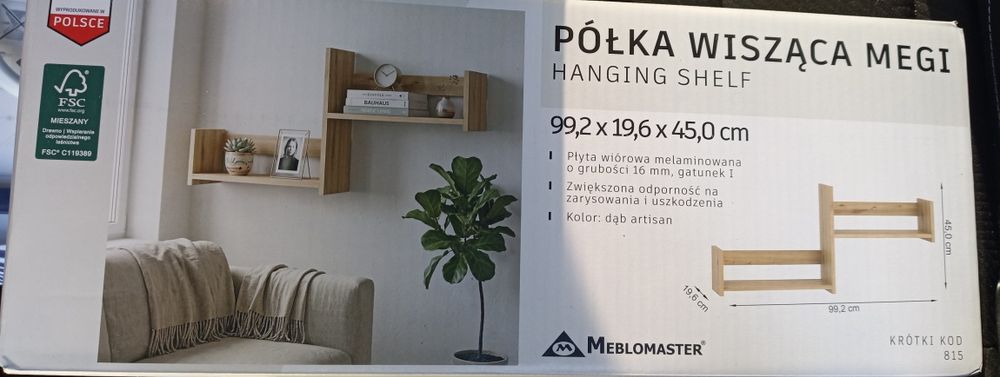 Półka wisząca MEGI