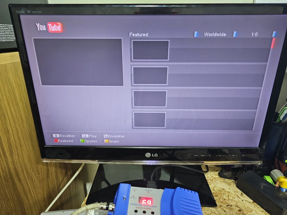 Modelador HDMI para sinal RF UHF VHF Novo