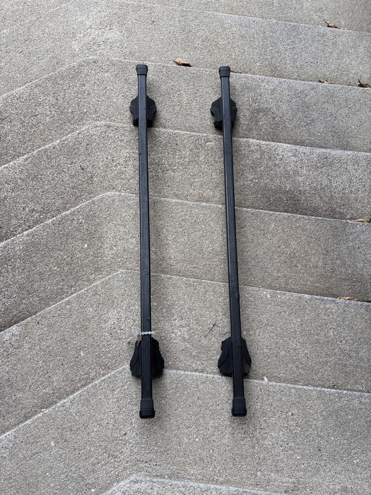 Barras de tejadilho Thule Rapid System 754 + Fit Kit 1254 + SquareBar — Excelente estado