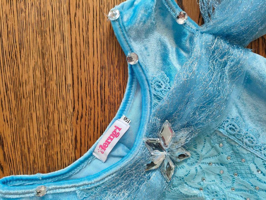 Sukienka przebranie kopciuszek Cinderella r. 134-150 tiul