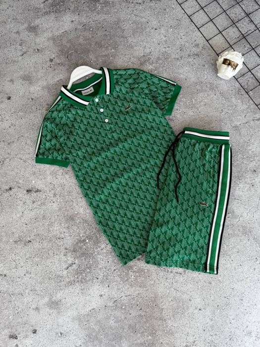 Літній костюм Lacoste зелений літній костюм лакоста зелений чоловічий