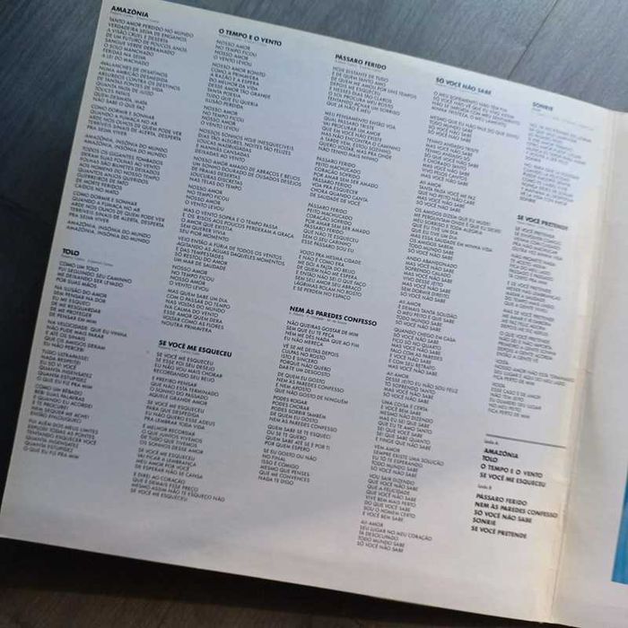 Roberto Carlos LP Amazónia 1989 Portugal NM