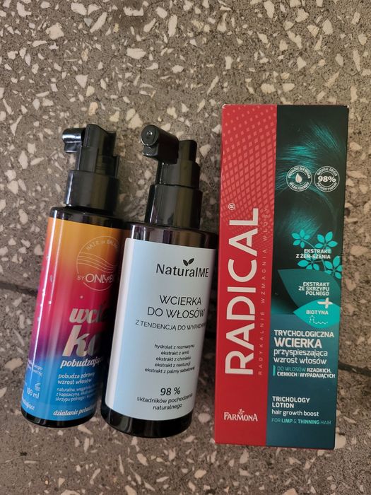 3 nowe wcierki przeciw wypadaniu włosów Radical OnlyBio