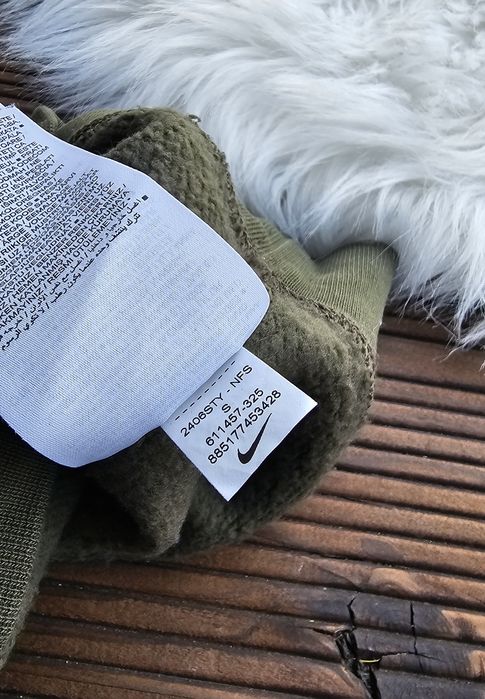 Męska bluza Nike Fleece Swoosh Sportswear Hoodie khaki rozm. S