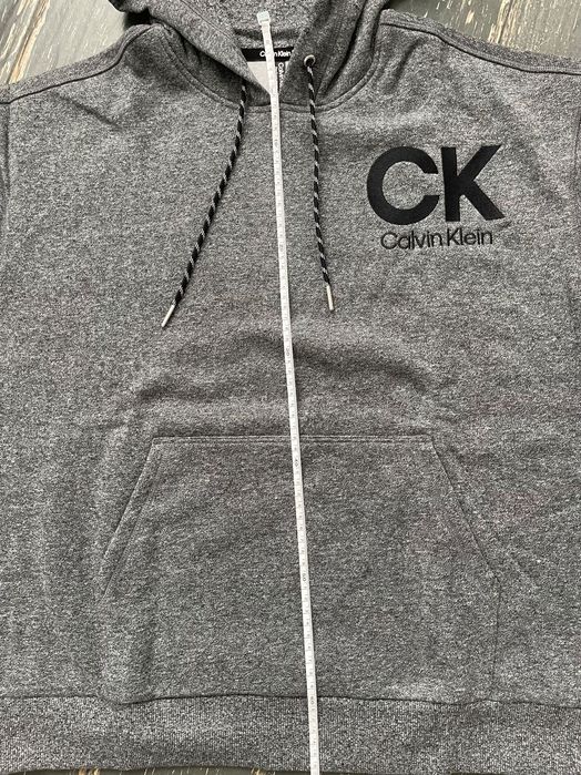 Calvin klein eco fleece logo pullover hoodie. худи флис р M