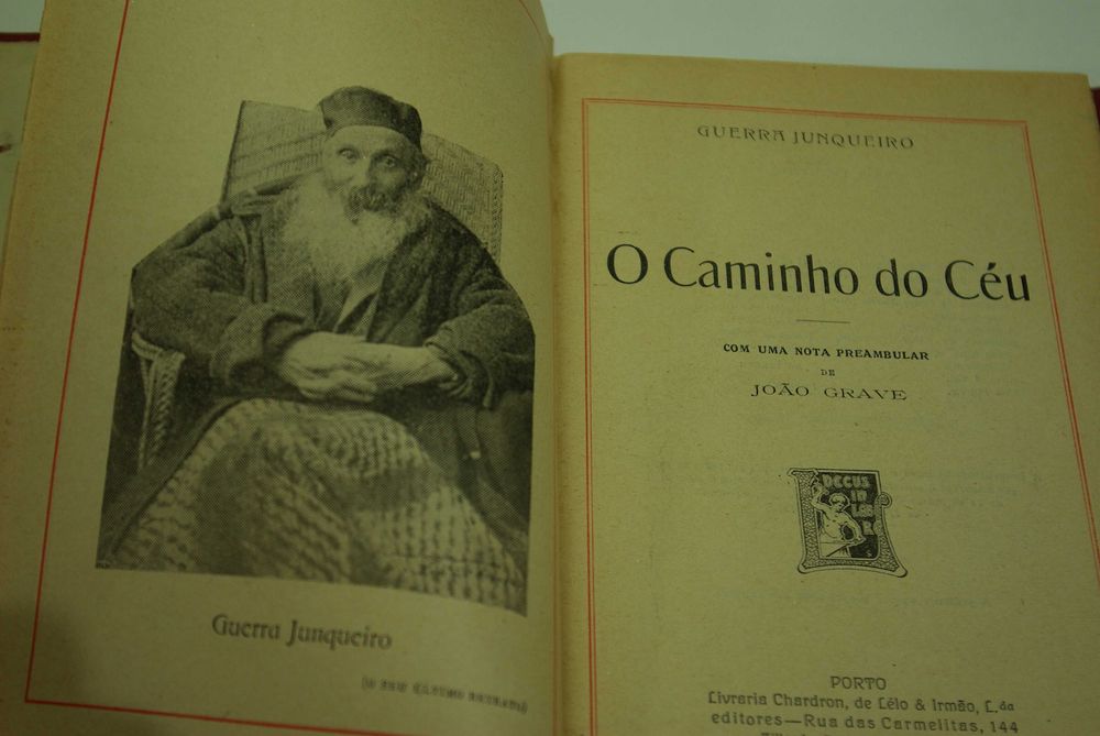 Guerra Junqueiro - O Caminho do Céu - 1.ª Edição , 1925. Com sobrecapa