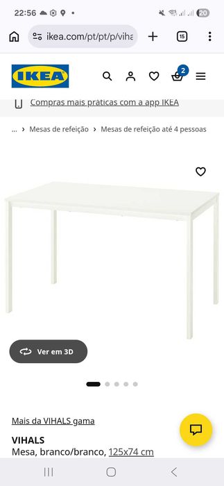 Mesa de jantar VIHALS - Ikea