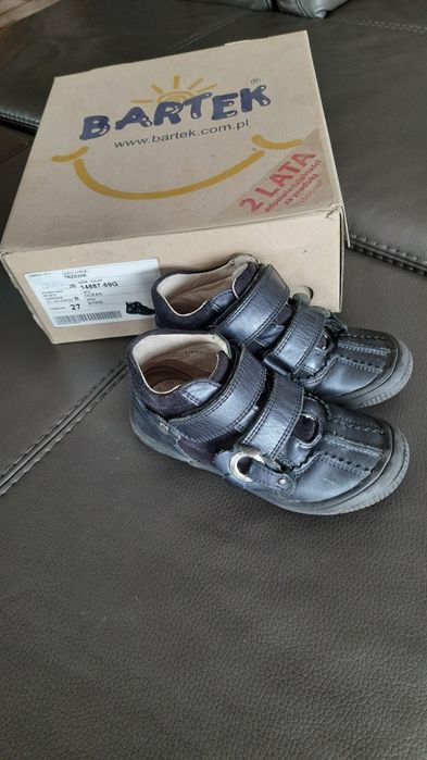 Trzewiki Bartek 27 skóra półbuty jesienne buty buciki skórzane