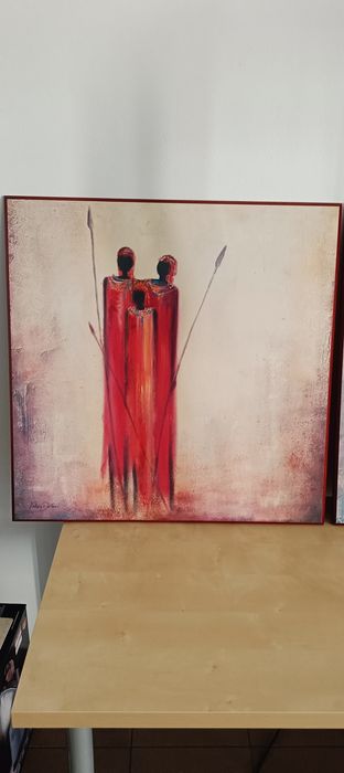 Obrazy Postacie Masajów 2 sztuki