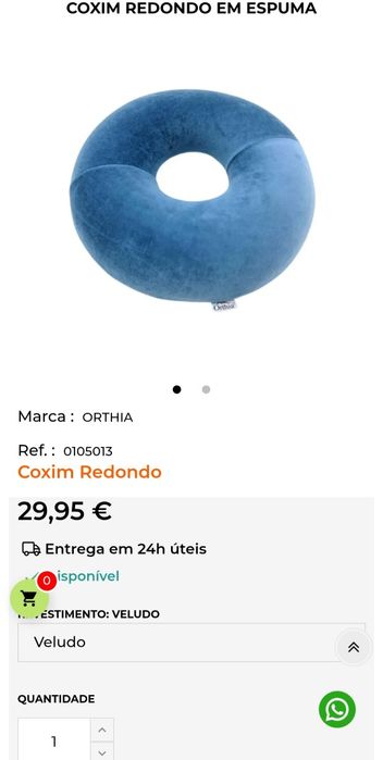 Coxim azul - Orthia
