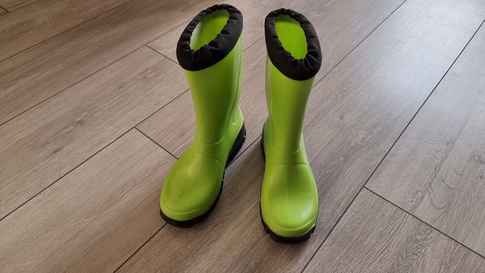 33/34 Muflon kalosze seledynowe zielone wkładka 21,5 cm