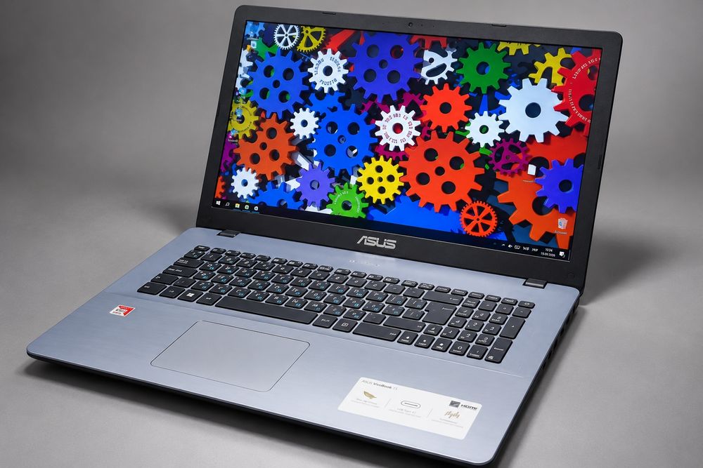 Игровой ноутбук Asus x701 (AMD A12/8Gb/SSD/video - 42Gb)