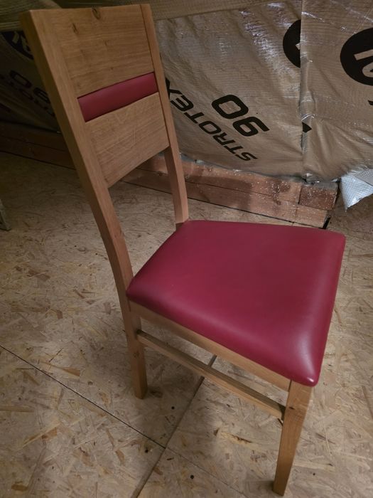 Krzesło dąb + czerwień