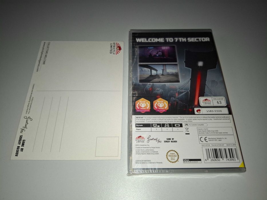 7th Sector + Limitowana Karta [Nowa] Nintendo Switch