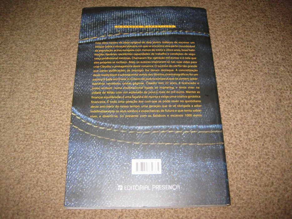 Livro "Geração Mil Euros" de António Incorvaia e Alessandro Rimassa