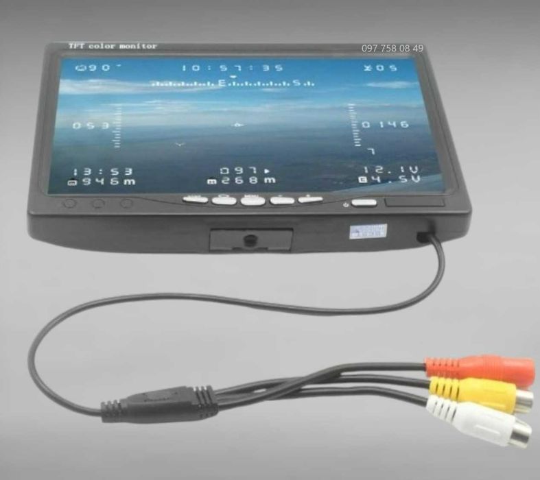 FPV монітор 7 дюймів 1024х600 дисплей readytosky k101 lcd5802d