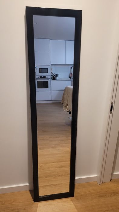 Espelho preto retangular