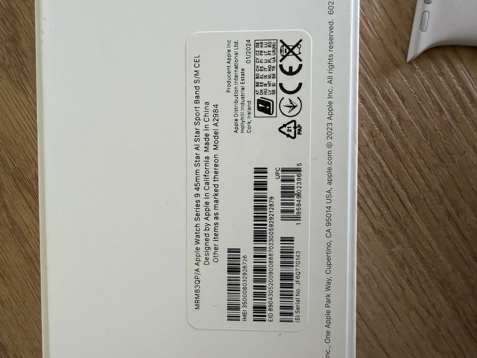 Apple Watch 9 LTE eSIM 45mm + bransoleta tytanowa