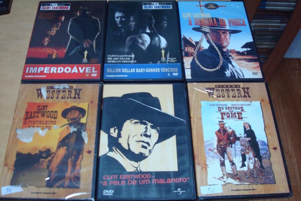 Coleção Clint Eastwood 7 filmes originais,imperdoavel,dirty harry etc